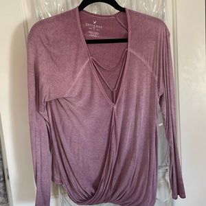 Mauve long sleeve shirt